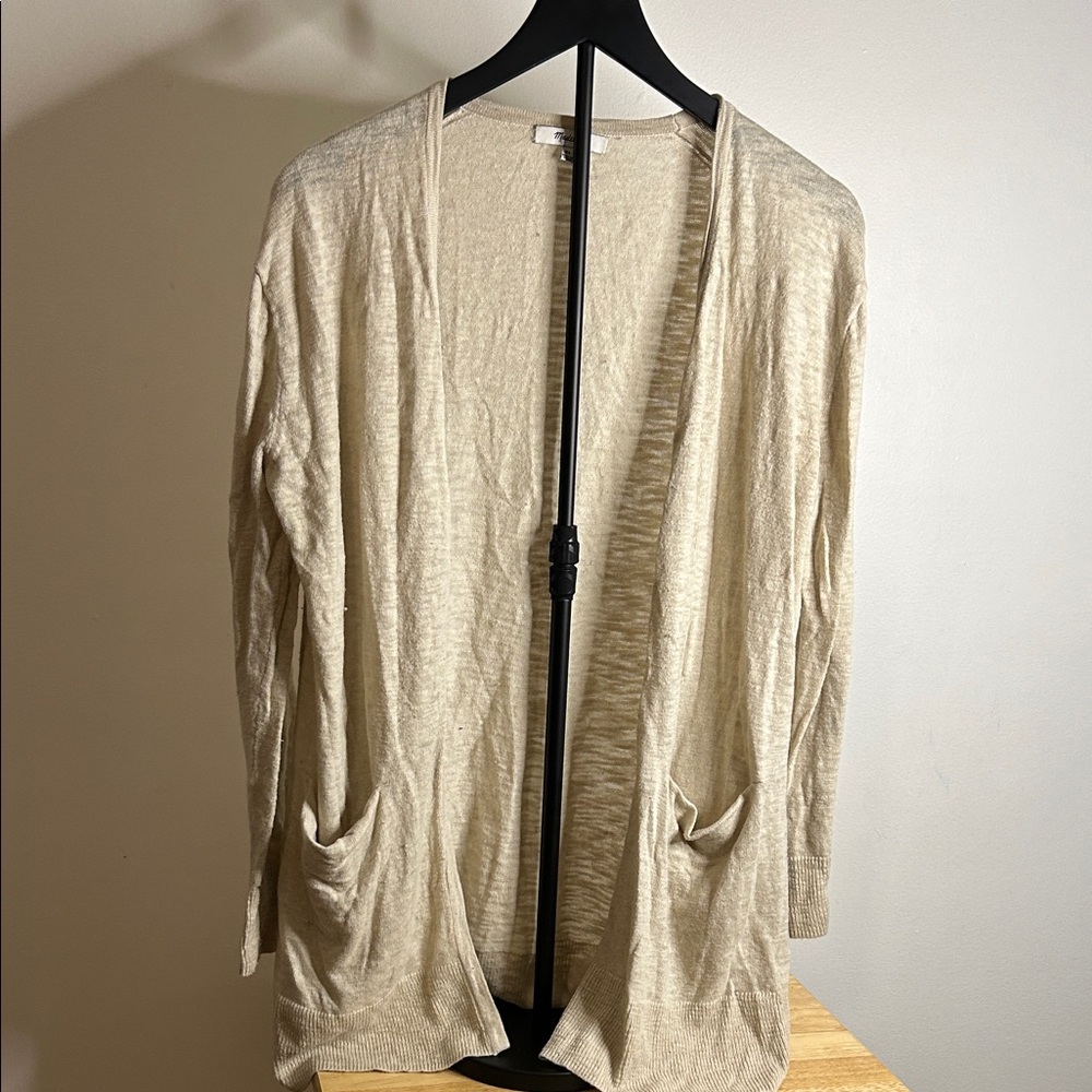 Madewell Cream Knit Cardigan